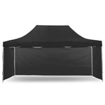 Wallaroo Gazebo Tent Marquee 3x4.5m PopUp Outdoor Black - Home & Garden > Shading