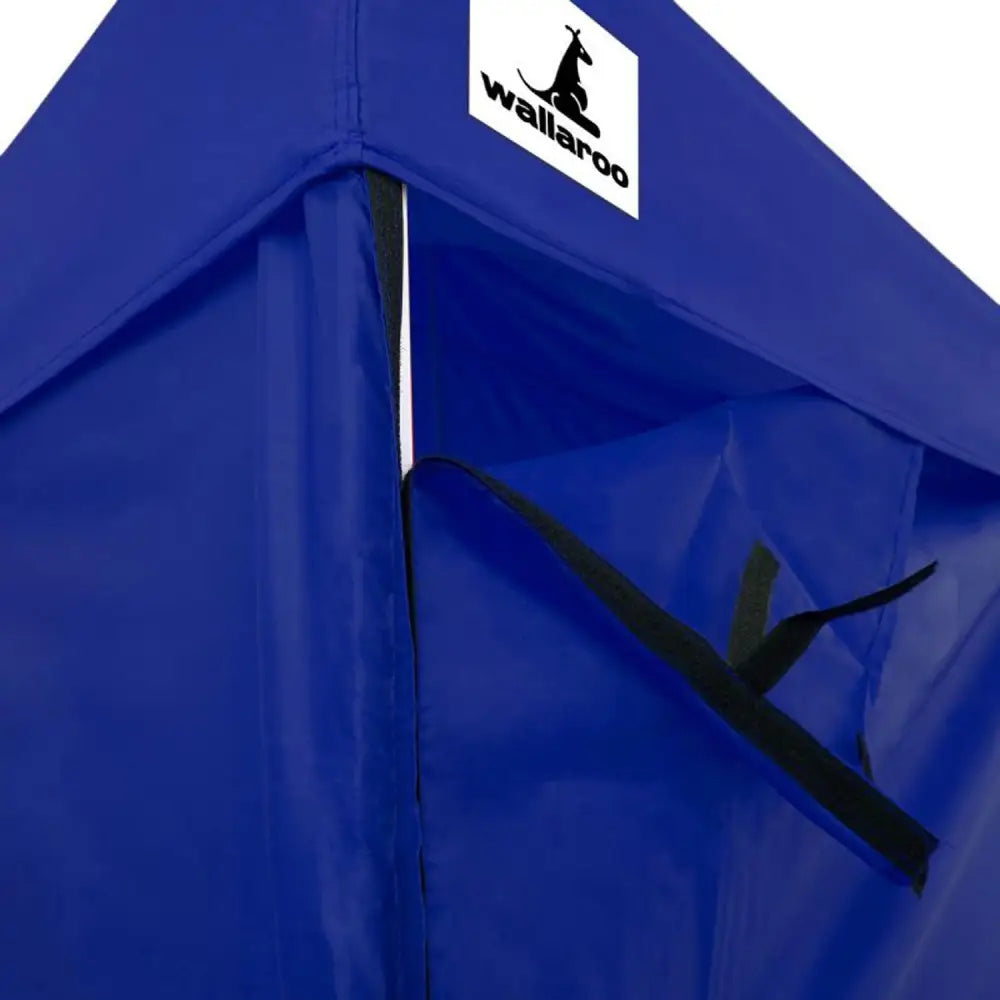 Wallaroo Gazebo Tent Marquee 3x4.5m PopUp Outdoor Blue - Home & Garden > Shading