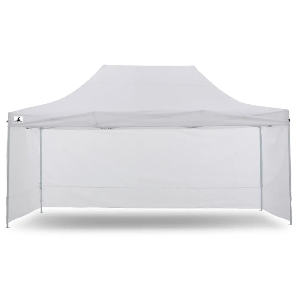 Wallaroo Gazebo Tent Marquee 3x4.5m PopUp Outdoor White - Home & Garden > Shading