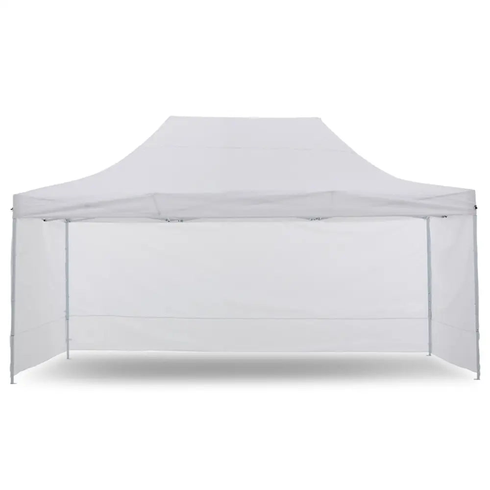 Wallaroo Gazebo Tent Marquee 3x4.5m PopUp Outdoor White - Home & Garden > Shading