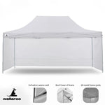 Wallaroo Gazebo Tent Marquee 3x4.5m PopUp Outdoor White - Home & Garden > Shading