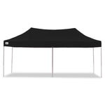 Wallaroo Gazebo Tent Marquee 3x6m PopUp Outdoor Wallaroo Black - Home & Garden > Shading