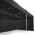 Wallaroo Gazebo Tent Marquee 3x6m PopUp Outdoor Wallaroo Black - Home & Garden > Shading