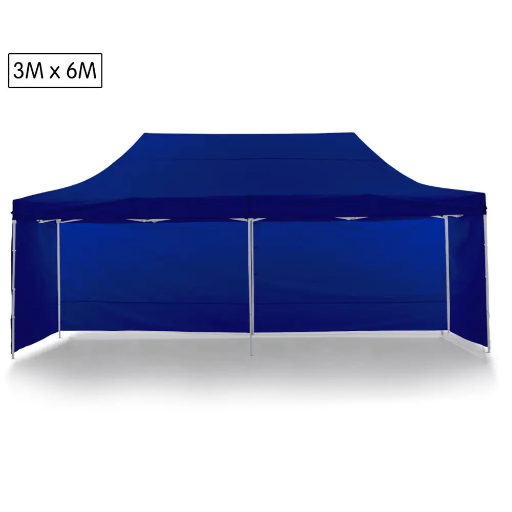 Wallaroo Gazebo Tent Marquee 3x6m PopUp Outdoor Wallaroo Blue - Home & Garden > Shading
