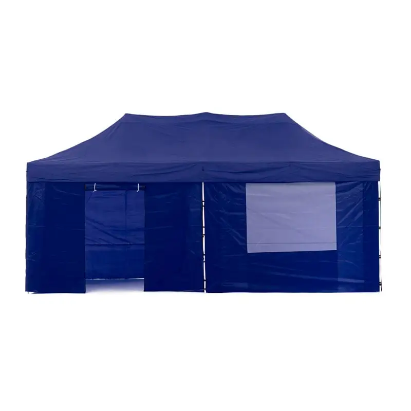Wallaroo Gazebo Tent Marquee 3x6m PopUp Outdoor Wallaroo Blue - Home & Garden > Shading