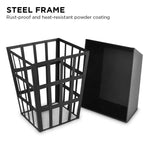 Wallaroo Outdoor Fire Pit for BBQ Grilling Cooking Camping- Portable Brazier with Reversible Stand for Backyard - Home