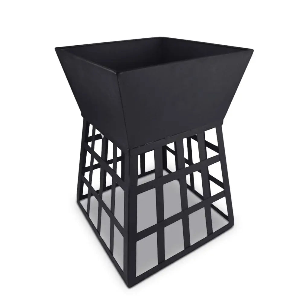 Wallaroo Outdoor Fire Pit for BBQ Grilling Cooking Camping- Portable Brazier with Reversible Stand for Backyard - Home