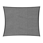 Wallaroo Outdoor Sun Shade Sail Canopy Grey Rectangle 3 x 4M - Home & Garden > Shading