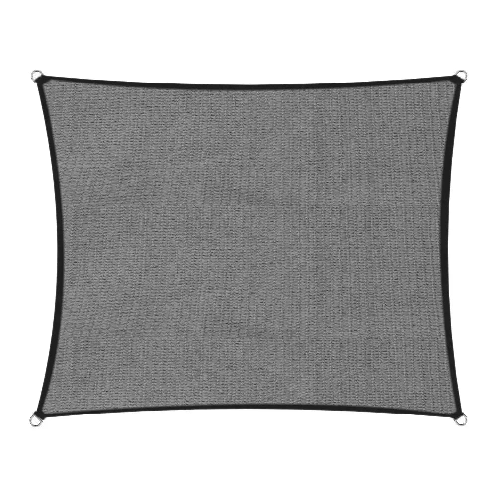 Wallaroo Outdoor Sun Shade Sail Canopy Grey Square 2.5 x 2.5M - Home & Garden > Shading