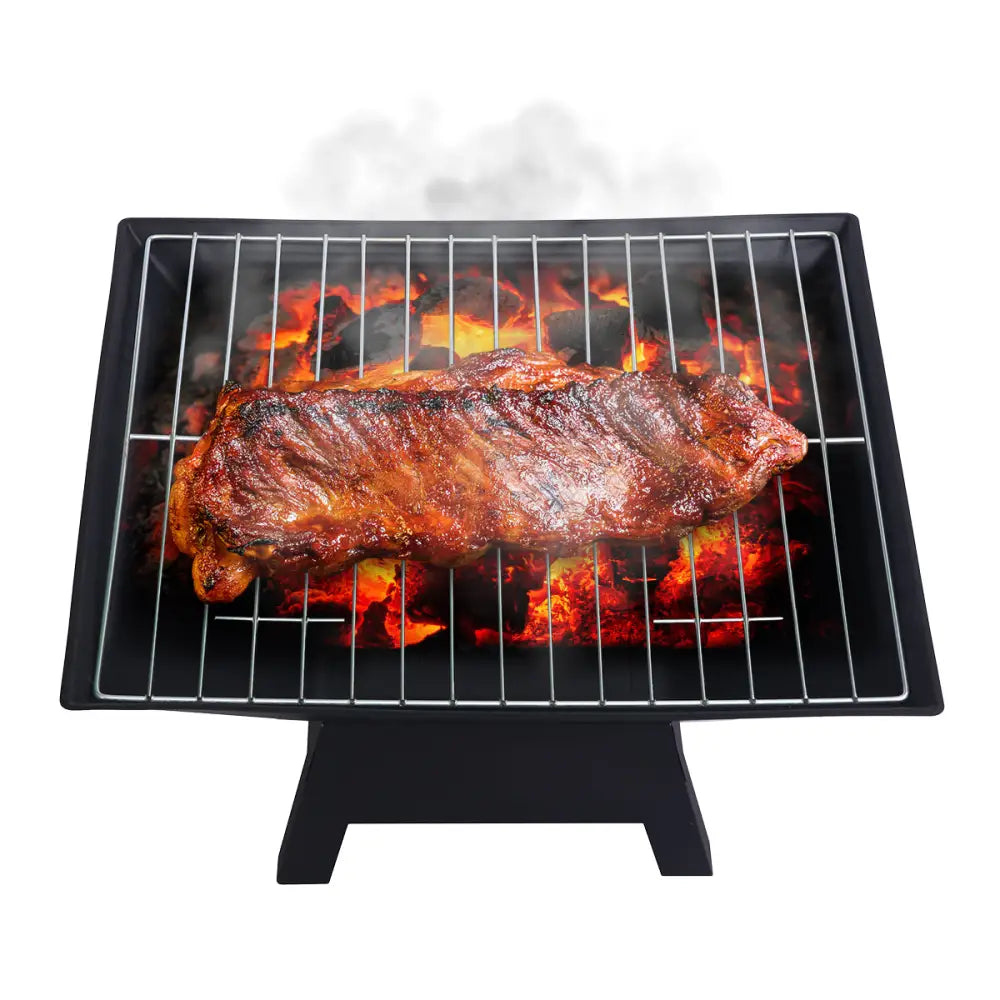 Wallaroo Portable Outdoor Fire Pit for BBQ Grilling Cooking Camping - Home & Garden > BBQ