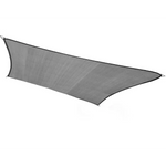 Wallaroo Rectangular Shade Sail 3m x 2.5m - Grey - Home & Garden > Shading