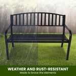Wallaroo Steel Outdoor Garden Bench - Classic - Home & Garden > Garden Furniture