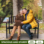 Wallaroo Steel Outdoor Garden Bench - Classic - Home & Garden > Garden Furniture