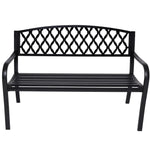 Wallaroo Steel Outdoor Garden Bench - Diamond - Home & Garden > Garden Furniture