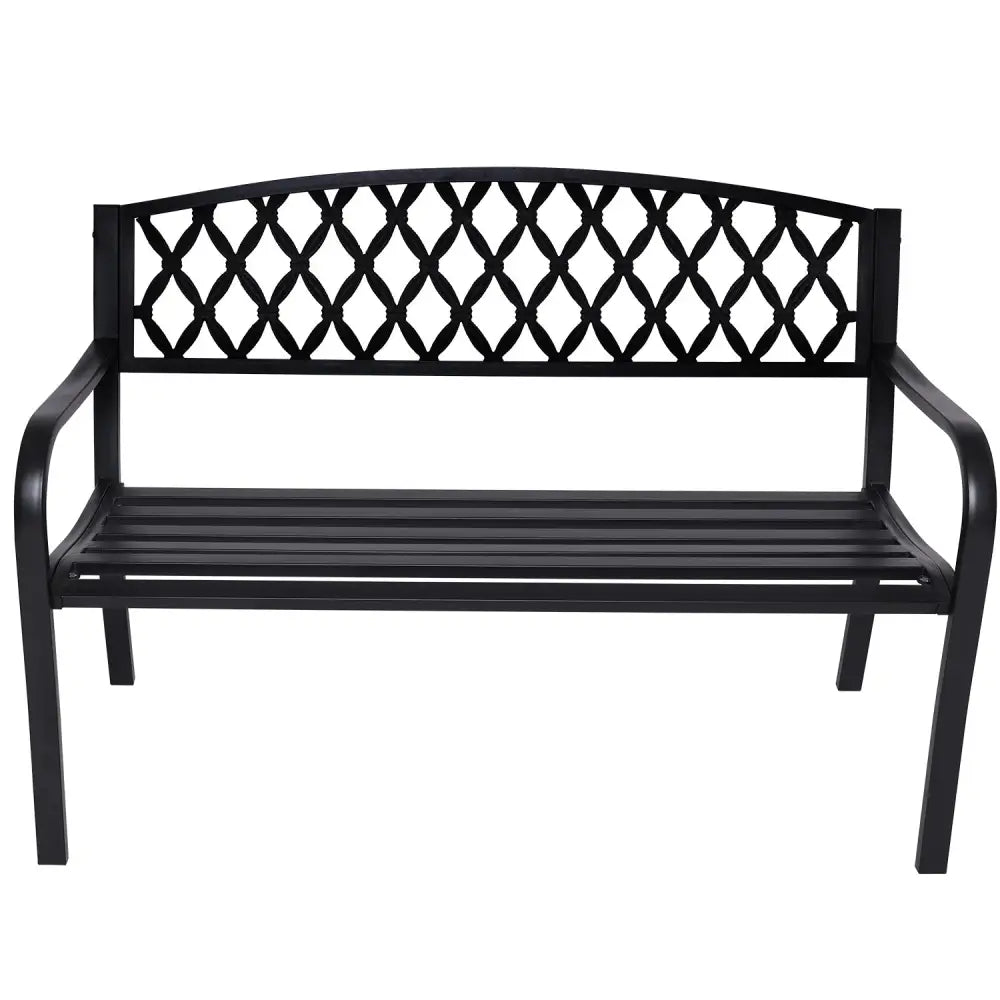 Wallaroo Steel Outdoor Garden Bench - Diamond - Home & Garden > Garden Furniture