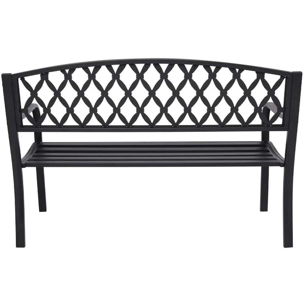 Wallaroo Steel Outdoor Garden Bench - Diamond - Home & Garden > Garden Furniture