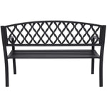 Wallaroo Steel Outdoor Garden Bench - Diamond - Home & Garden > Garden Furniture