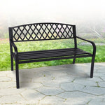 Wallaroo Steel Outdoor Garden Bench - Diamond - Home & Garden > Garden Furniture