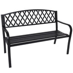 Wallaroo Steel Outdoor Garden Bench - Diamond - Home & Garden > Garden Furniture