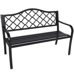 Wallaroo Steel Outdoor Garden Bench - Elegant - Home & Garden > Garden Furniture