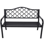 Wallaroo Steel Outdoor Garden Bench - Elegant - Home & Garden > Garden Furniture