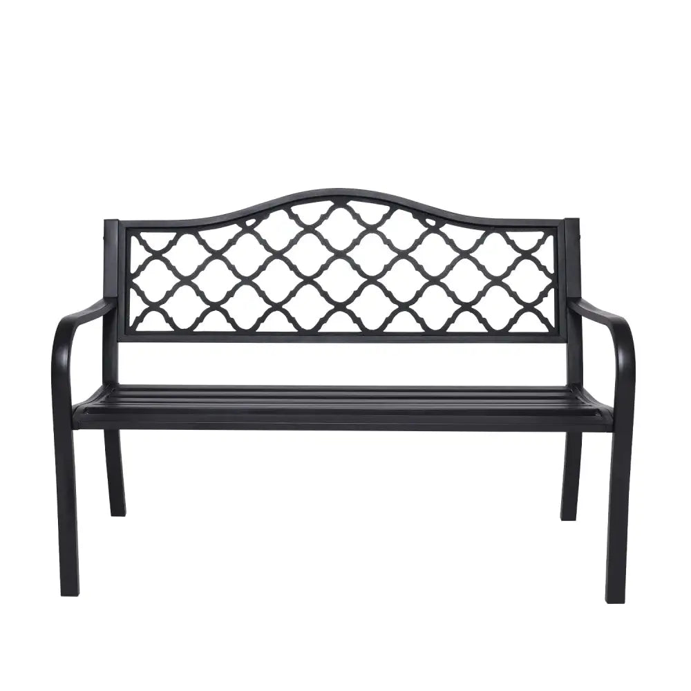 Wallaroo Steel Outdoor Garden Bench - Elegant - Home & Garden > Garden Furniture