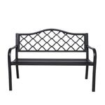 Wallaroo Steel Outdoor Garden Bench - Elegant - Home & Garden > Garden Furniture