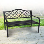 Wallaroo Steel Outdoor Garden Bench - Elegant - Home & Garden > Garden Furniture