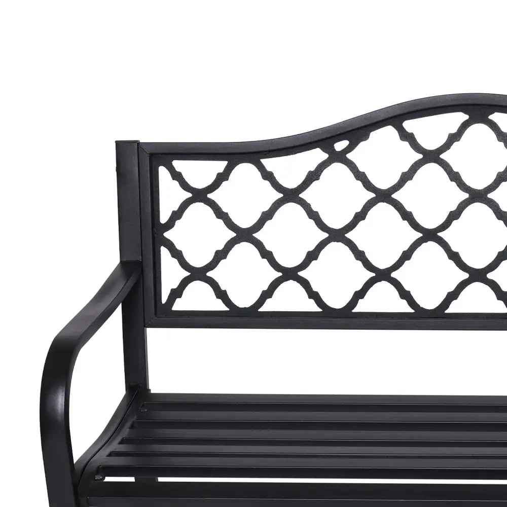Wallaroo Steel Outdoor Garden Bench - Elegant - Home & Garden > Garden Furniture