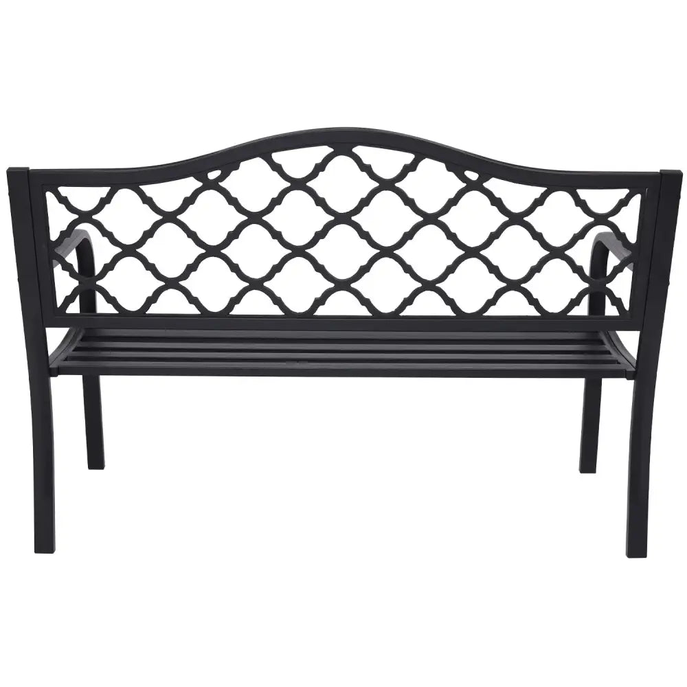 Wallaroo Steel Outdoor Garden Bench - Elegant - Home & Garden > Garden Furniture