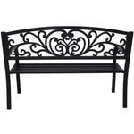 Wallaroo Steel Outdoor Garden Bench - Floral - Home & Garden > Garden Furniture