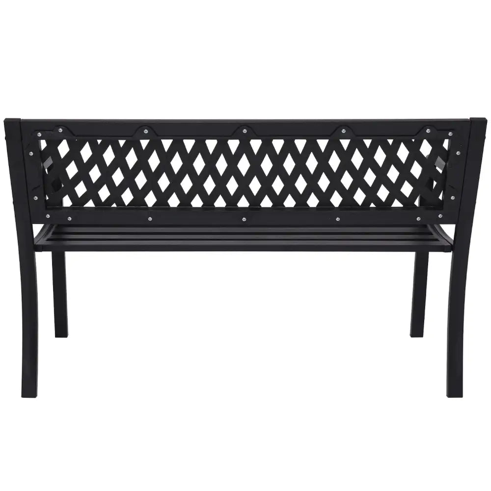 Wallaroo Steel Outdoor Garden Bench - Lattice - Furniture > Outdoor > Outdoor Sofas & Lounge Sets