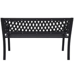 Wallaroo Steel Outdoor Garden Bench - Lattice - Furniture > Outdoor > Outdoor Sofas & Lounge Sets
