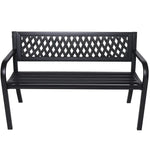 Wallaroo Steel Outdoor Garden Bench - Lattice - Furniture > Outdoor > Outdoor Sofas & Lounge Sets