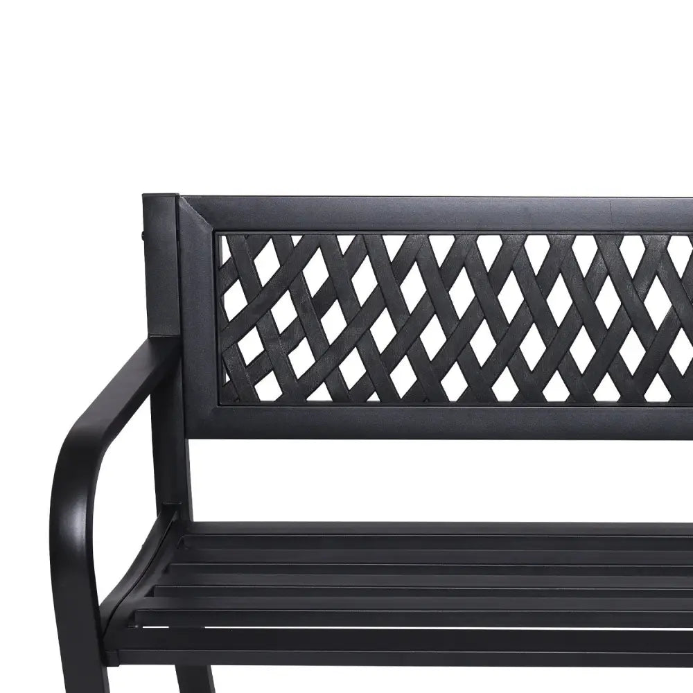 Wallaroo Steel Outdoor Garden Bench - Lattice - Furniture > Outdoor > Outdoor Sofas & Lounge Sets