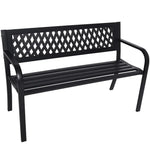 Wallaroo Steel Outdoor Garden Bench - Lattice - Furniture > Outdoor > Outdoor Sofas & Lounge Sets