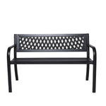 Wallaroo Steel Outdoor Garden Bench - Lattice - Furniture > Outdoor > Outdoor Sofas & Lounge Sets