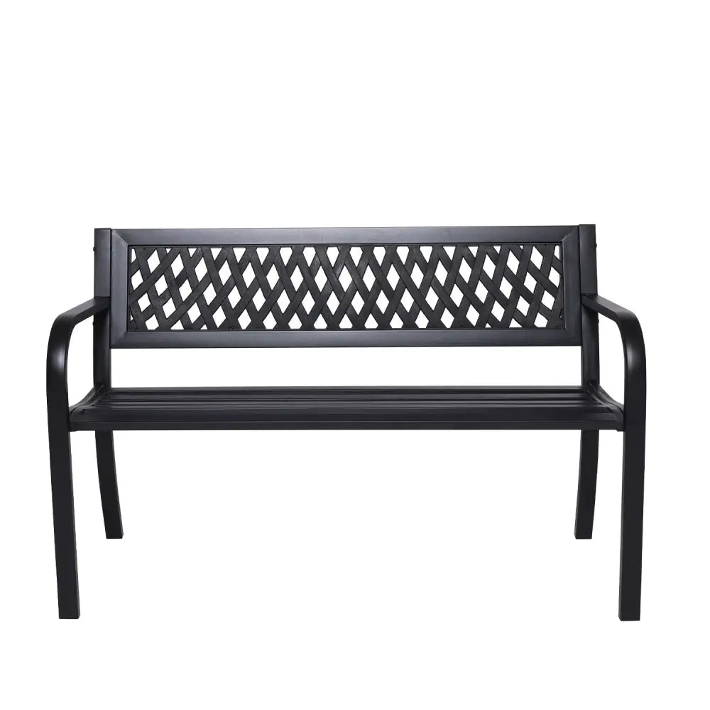 Wallaroo Steel Outdoor Garden Bench - Lattice - Furniture > Outdoor > Outdoor Sofas & Lounge Sets