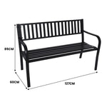 Wallaroo Steel Outdoor Garden Bench - Modern - Home & Garden > Garden Furniture