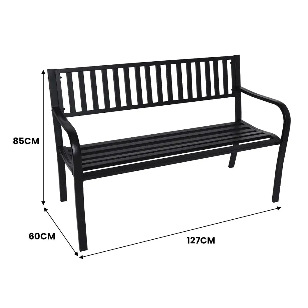 Wallaroo Steel Outdoor Garden Bench - Modern - Home & Garden > Garden Furniture
