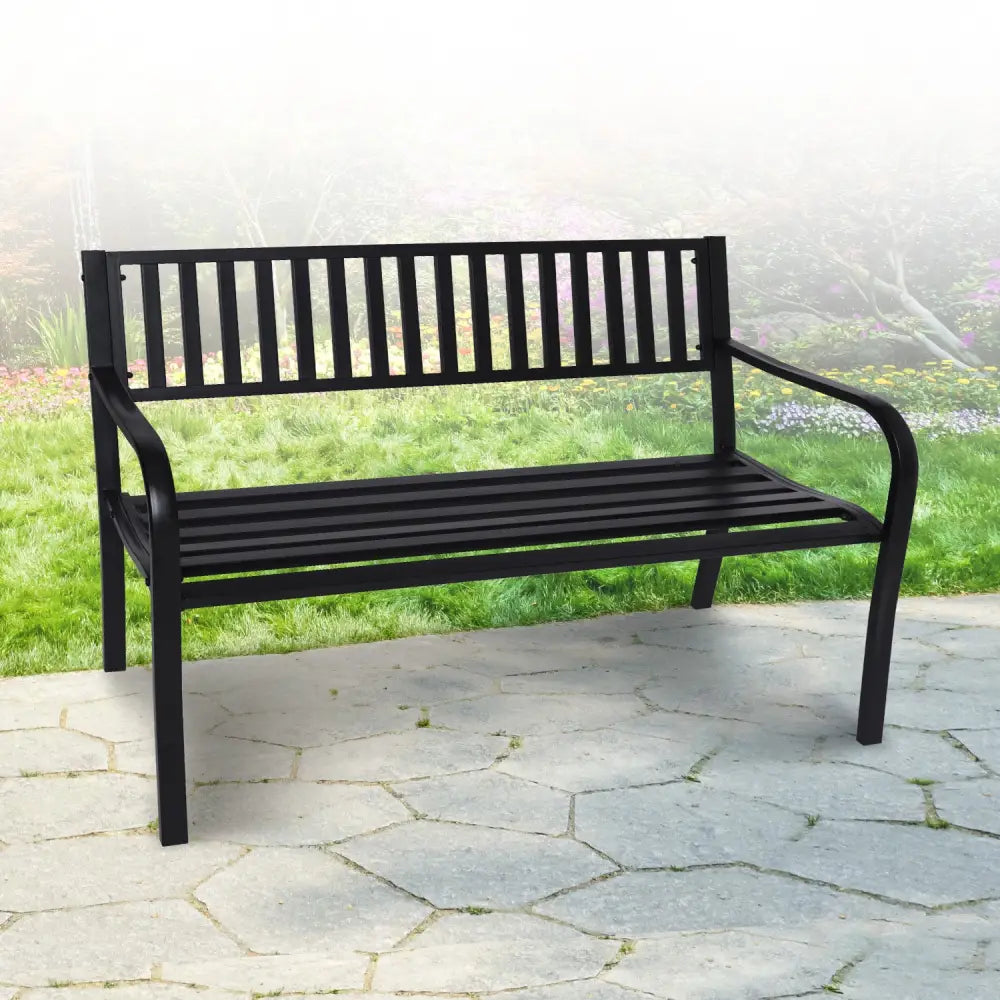 Wallaroo Steel Outdoor Garden Bench - Modern - Home & Garden > Garden Furniture