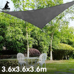 Wallaroo Triangle Shade Sail 3.6 x 3.6 x 3.6M - Grey - Home & Garden > Shading