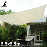 Wallaroo Waterproof Outdoor Shade Sail Sun Cloth Square 2.5x2.5M - Home & Garden > Shading