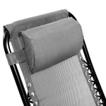 Wallaroo Zero Gravity Reclining Deck Chair - Grey - Furniture > Bar Stools & Chairs