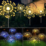Warm White Fireworks 180 LED Fairy String Lights Starburst Solar Xmas Garden Night Lamp Hot NEW - Home & Garden >