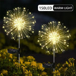 Warm White Fireworks 180 LED Fairy String Lights Starburst Solar Xmas Garden Night Lamp Hot NEW - Home & Garden >