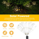 Warm White Fireworks 180 LED Fairy String Lights Starburst Solar Xmas Garden Night Lamp Hot NEW - Home & Garden >