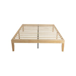 Warm Wooden Natural Bed Base Frame – Queen - Furniture > Bedroom > Beds & Bed Frames