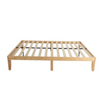 Warm Wooden Natural Bed Base Frame – Queen - Furniture > Bedroom > Beds & Bed Frames