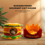 Washable Fries Pet Dog Cat Ded Calming Bed Warm Soft - Pet Care > Dog Supplies > Dog Beds